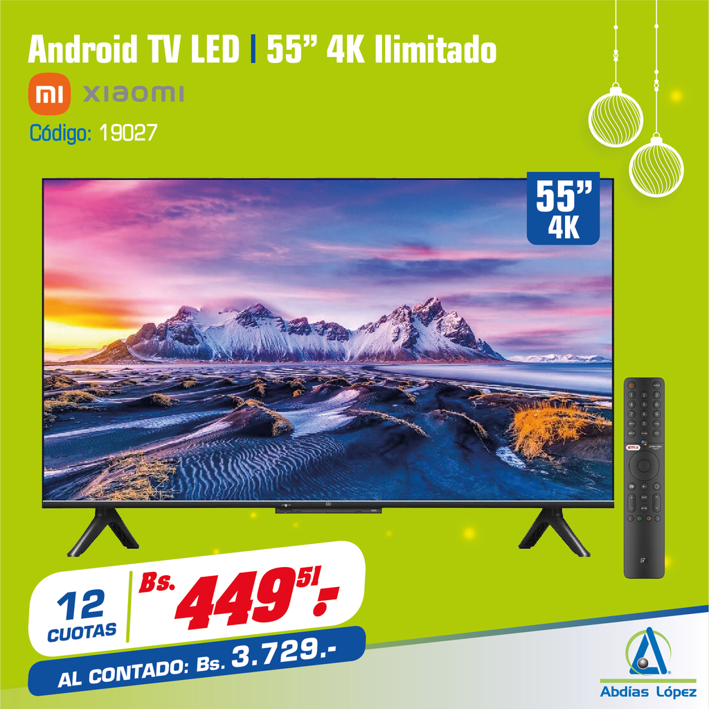 TELEVISOR 55' XIAOMI ANDROID TV P-L55M6-6ARG