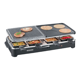 [I-7981] RACLETERA SEVERIN 1500W. 8 PLATILLOS P-RG2341